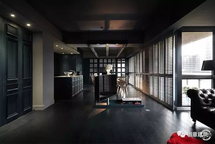 超酷的“黑色风住宅”装修设计第8张图片